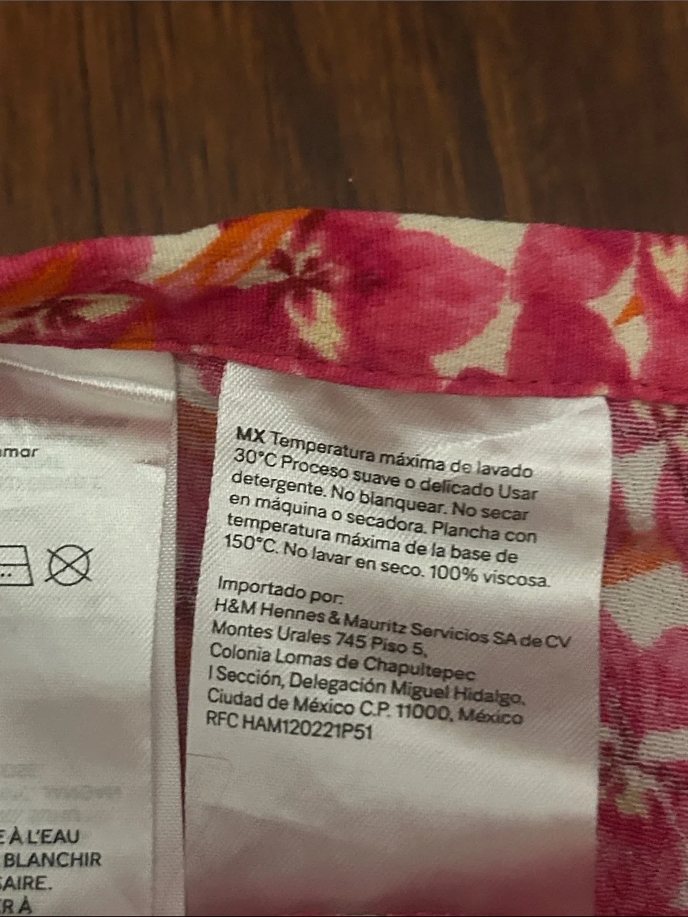 H&M Pink Floral Maxi Skirt